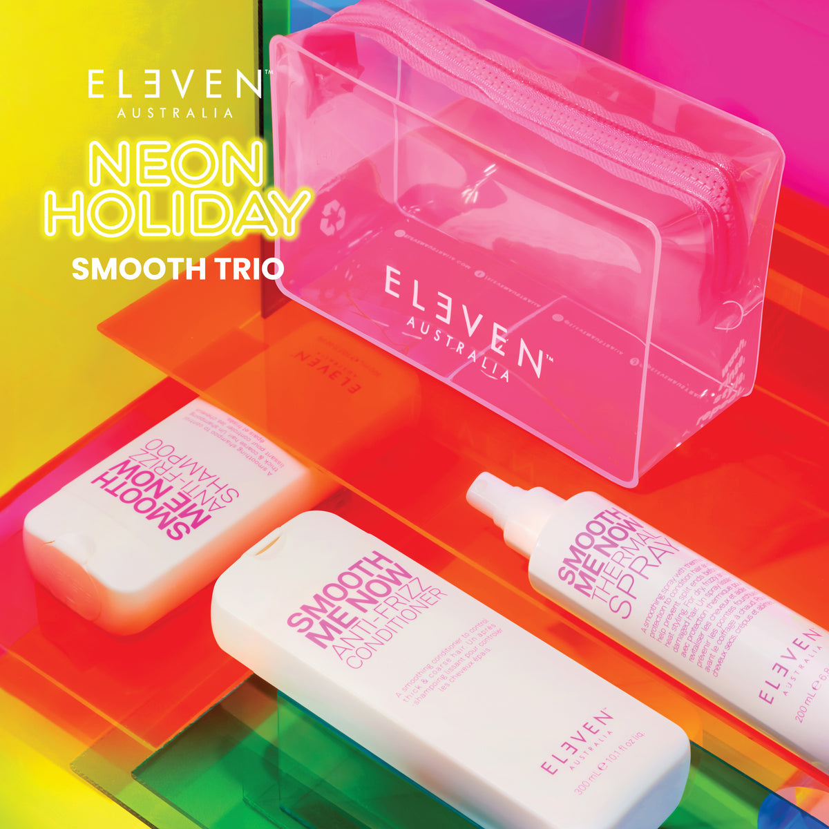 Holiday Smooth Trio in Neon-Pink